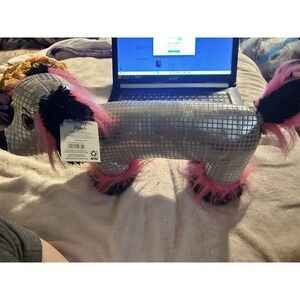 Valentine's Pink & Silver Dachshund Plush by Way To Celebrate! New!